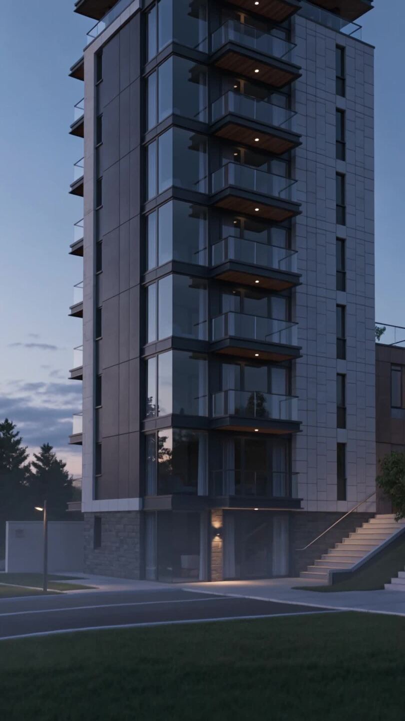 Ikon townhome at blue hour